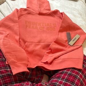Essentials Coral Sweatshirt large